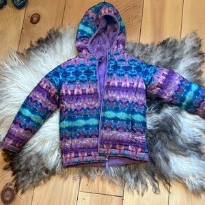North Face reversible puffer/ fleece Hooded Jacket